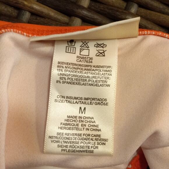 Michael Kors MM7F275S Coral Pink-Orange  Bikini Bottom - Size Medium, Designer - Picture 6 of 6